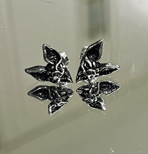 英国Alchemy Gothic E457 CAUCHEMAR噩梦复古哥特蝙蝠摇滚耳钉