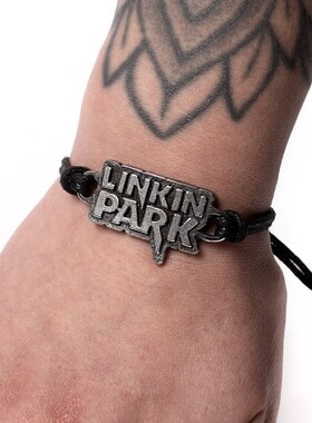 Alchemy Gothic HRWL464 LINKIN PARK乐队同款字母logo绳带式腕带