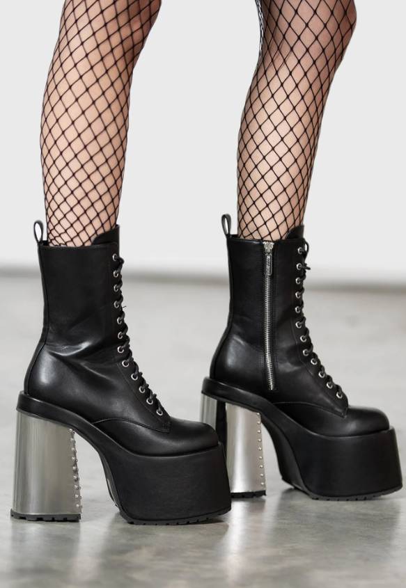 KILLSTAR暗黑哥特亚文高跟靴