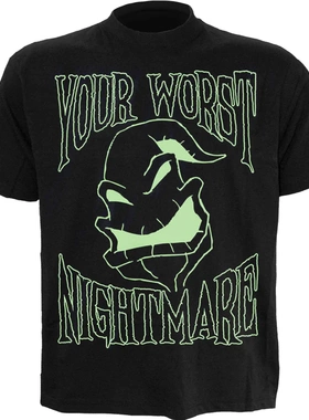 英国SPIRAL摇滚金属哥特OOGIE BOOGIE 圣诞夜惊魂萨利周边短袖T恤