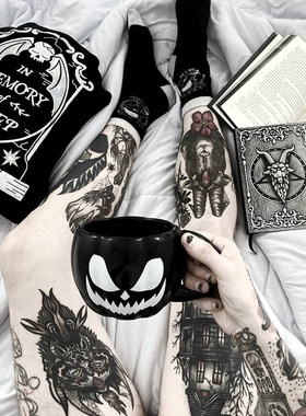 KILLSTAR暗黑哥特Hell-o-ween万圣节骷髅南瓜头陶瓷马克杯哥特