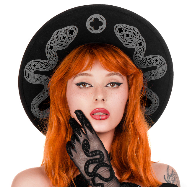 波兰RESTYLE灵蛇女巫礼帽