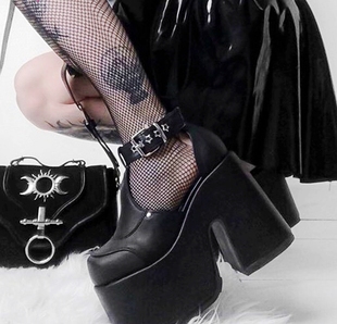 DEMONIA暗黑哥特亚文化CAMEL-103摇滚朋克松糕萝莉厚底超高单鞋