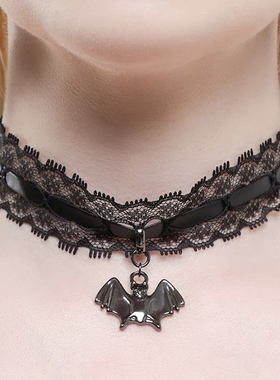 KILLSTAR哥特暗黑MOURNING MAIDEN摇滚朋克复古蝙蝠蕾丝颈带
