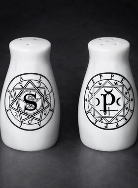 Alchemy Gothic MRSP1S & P暗黑哥特风炼金术法阵图案调料瓶套装