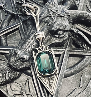 Alchemy Gothic P607 SUCRE VERT ABSINTHE SPOON哥特苦艾勺项链