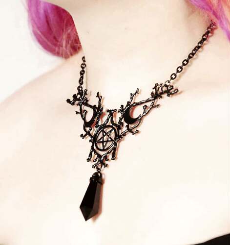 KILLSTAR森林之灵五芒星项链