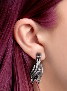 Alchemy Gothic E485 BEFORE DUSK“黄昏前”栖宿蝙蝠耳环