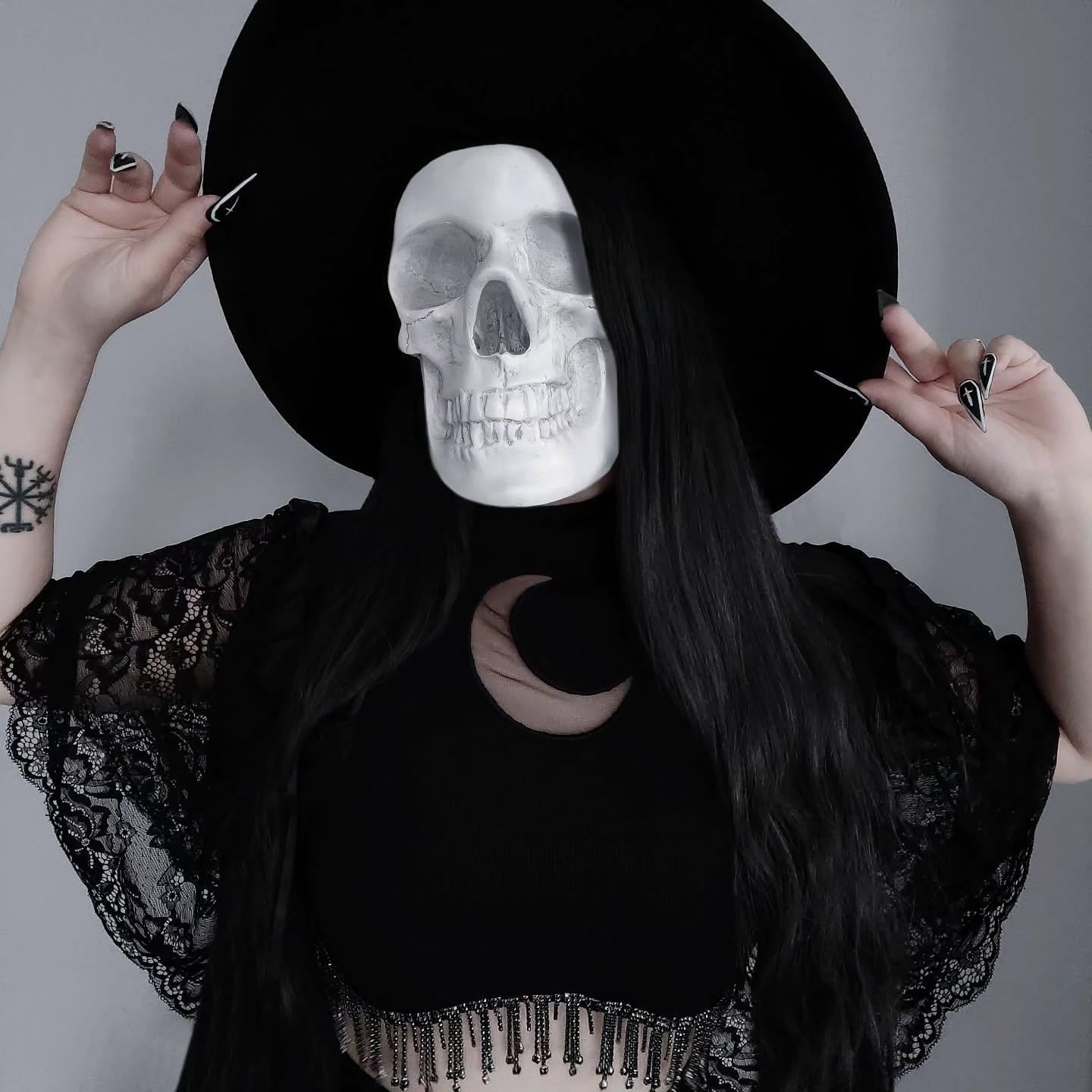 RESTYLE暗黑哥特流苏背心