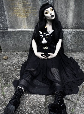 潮牌KILLSTAR Mystic Hannah Hell哥特纱神秘主义连衣裙