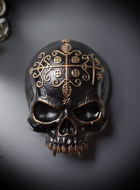 英国Alchemy V121 Voodoo Skull骷髅暗黑哥特家居摆件墙挂
