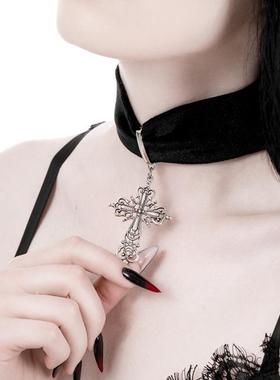 波兰restyle暗黑哥特丝绒颈带