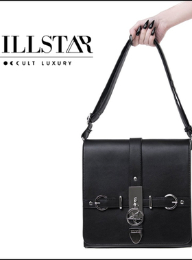 潮牌KILLSTAR Regina哥特摇滚朋克倒五芒星女王单肩包