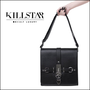 Regina哥特摇滚朋克倒五芒星女王单肩包 潮牌KILLSTAR