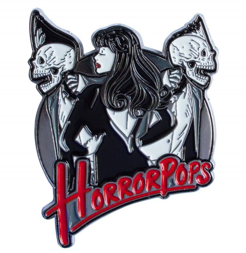 暗黑哥特怪诞大号骷髅别针