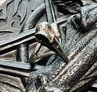 Alchemy Gothic R220 Rabeschadel Kleiner渡鸦骷髅头哥特戒指环