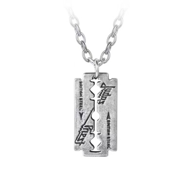 Alchemy Gothic PP517 JUDAS PRIEST: RAZORBLADE朋克风刀片项链