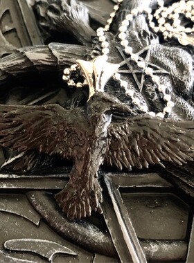 Alchemy Gothic P193 Black Raven黑渡鸦哥特歌特复古项链