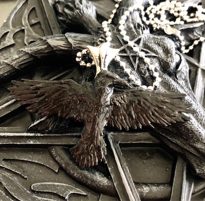 黑渡鸦哥特歌特复古项链