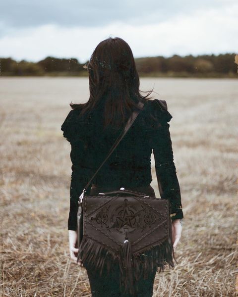 哥特restyle复古摇滚手提方包