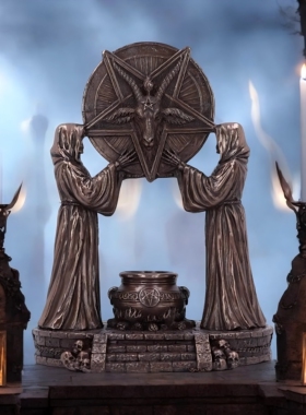 NS Nemesis Now Baphomet's Altar哥特暗黑巴风特五芒星树脂摆件