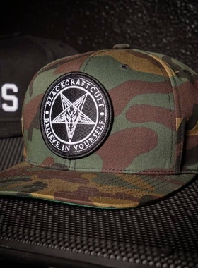 BLACKCRAFT Camo Snapback哥特朋克摇滚迷彩鸭舌帽