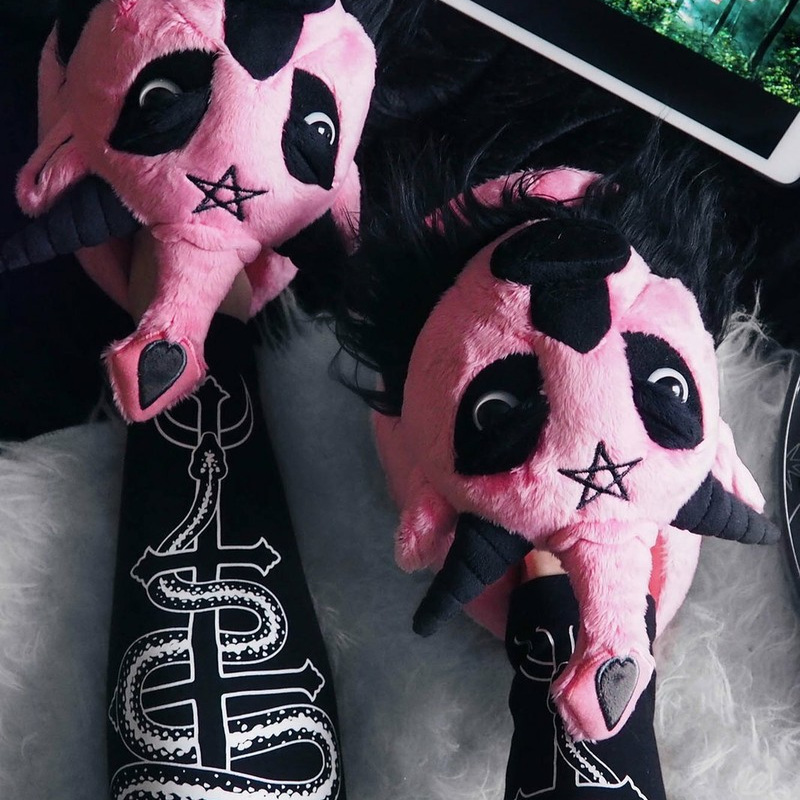 KILLSTAR暗黑哥特亚文化居家棉拖