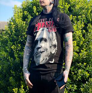 现货KREEPSVILLE 666暗黑哥特怪诞VINCENT吸血鬼美剧摇滚朋克T恤