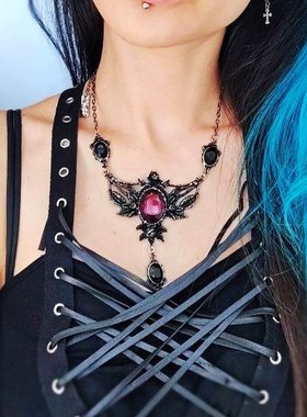 东欧restyle野玫瑰吸血鬼项链