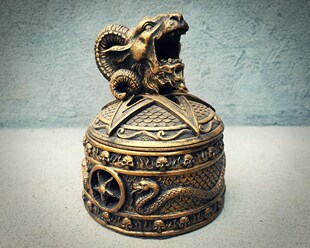 NS Incense Cone Holder Baphomet暗黑哥特亚文化巴风特树脂香炉