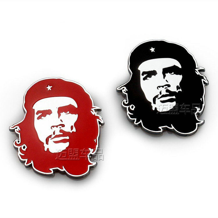 汽车装饰贴改装切格瓦拉3d立体个性创意车身贴金属划痕遮挡改装标