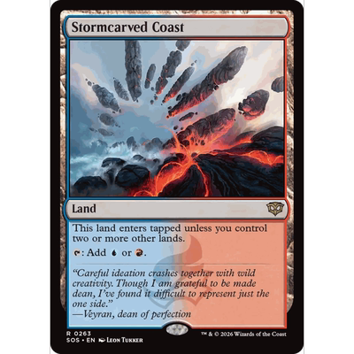 SOS 263 风蚀海岸 Stormcarved Coast 万智牌 闪 R
