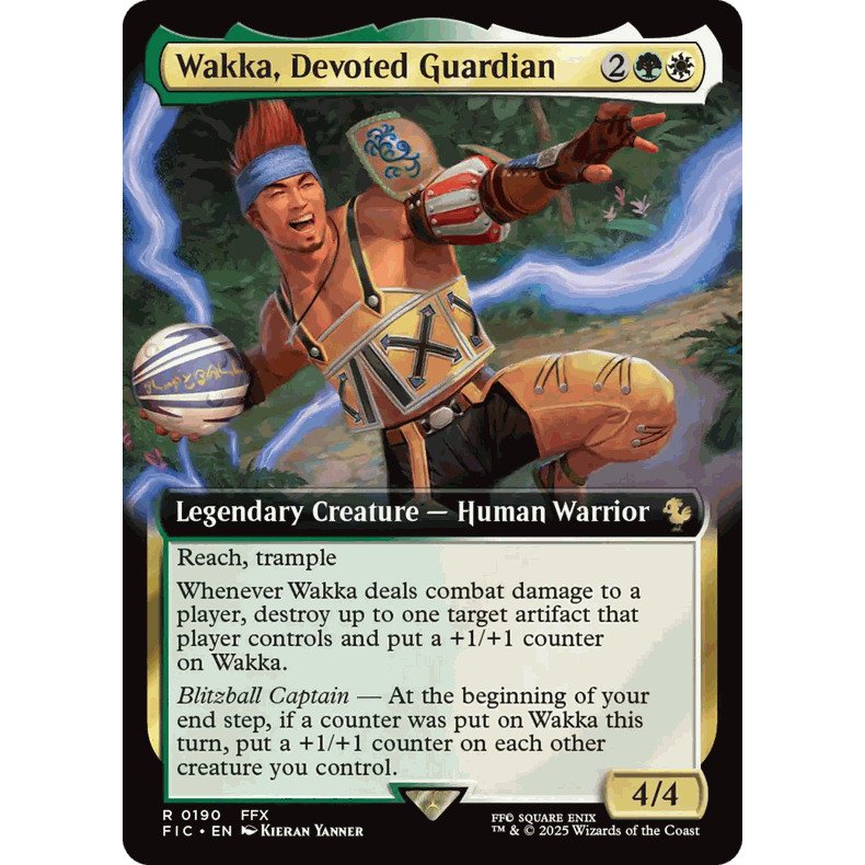 FIC 190 虔诚护卫瓦卡 Wakka, Devoted Guard  万智牌 闪 R 扩画
