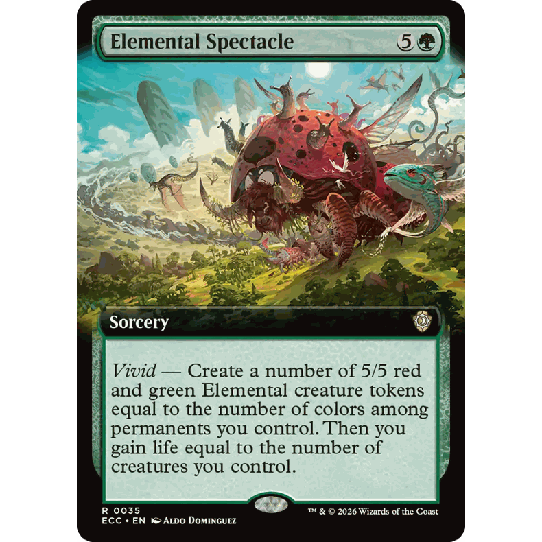 ECC 35 元素壮景 Elemental Spectacle 万智牌 闪 R 扩画