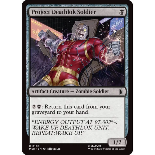 MSH 109 死亡战士计划士兵Project Deathlok Soldier 万智牌 闪 C