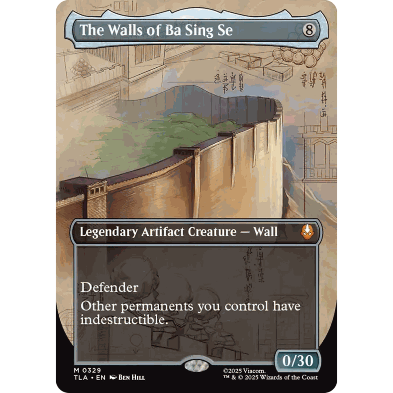 TLA 329 永固城围墙  The Walls of Ba Sing Se 万智牌异画 闪 M