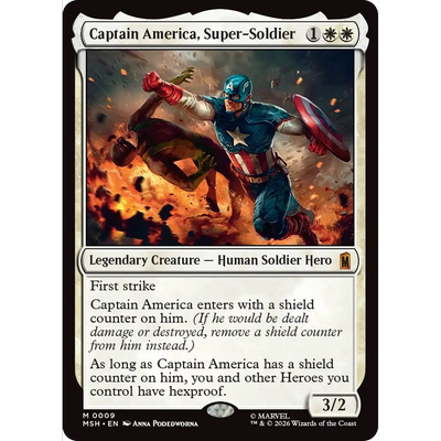 MSH 9超级士兵美国队长Captain America,Super-Soldier万智牌 闪M