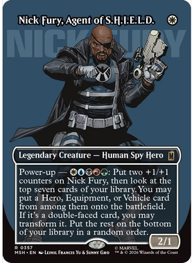 MSH 357 神盾局特工尼克·弗瑞 Nick Fury 闪 角色 异画 R