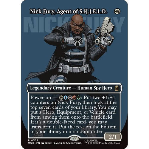 MSH 357 神盾局特工尼克·弗瑞 Nick Fury 闪 角色 异画 R