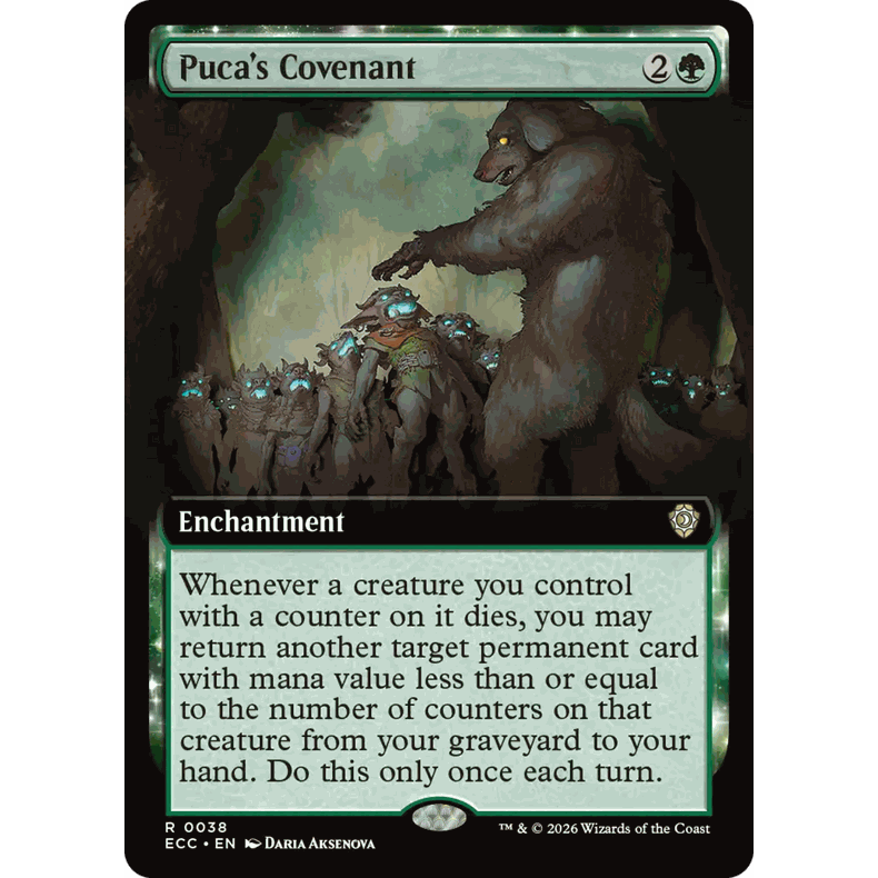 ECC 38 铺卡的盟约 Puca's Covenant 万智牌 闪 R 扩画