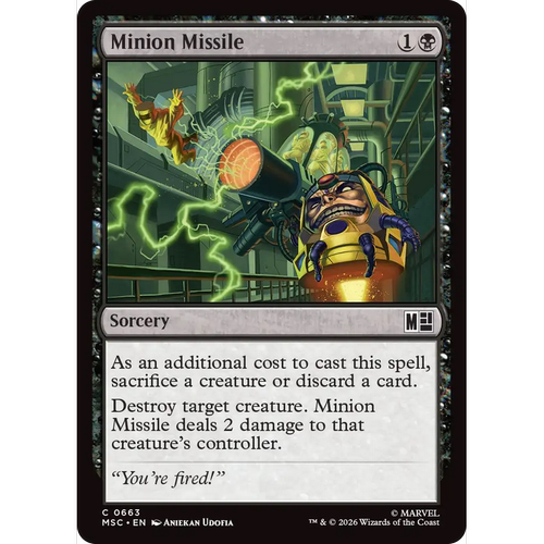 MSC 663 奴仆飞弹 Minion Missile 万智牌 速战 闪 C