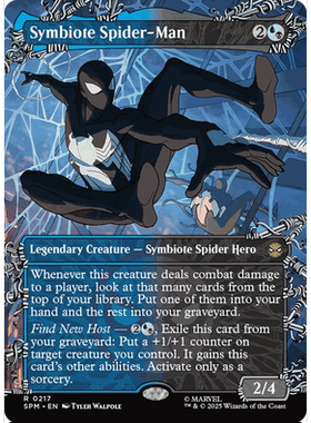 SPM 217 共生体蜘蛛侠 Symbiote Spider-Man 万智牌 闪 R 异画