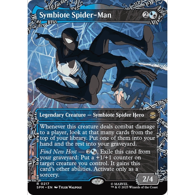 SPM 217 共生体蜘蛛侠 Symbiote Spider-Man 万智牌 闪 R 异画