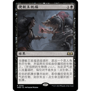 閃 捷敏王祝福 WOE 聚點 萬智牌