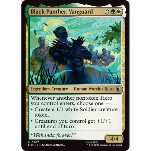 MSH 207 先锋黑豹 Black Panther, Vanguard 万智牌 闪 U