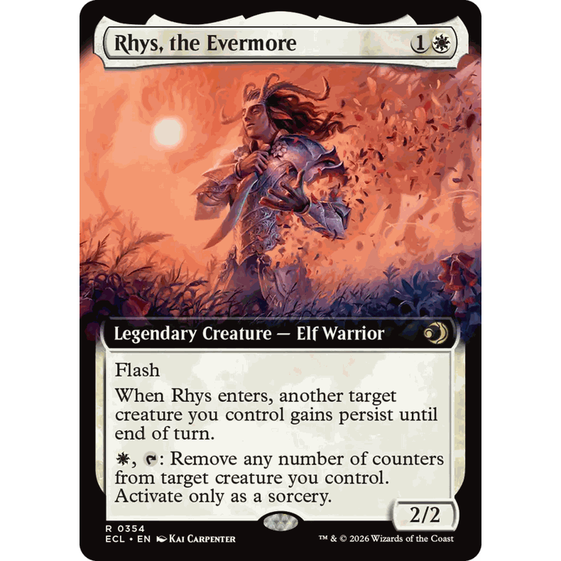 ECL 354 永志黎兹 Rhys, the Evermore  万智牌 闪 R 扩画