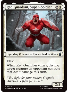 MSH 34 超级战士红色守卫Red Guardian,Super-Soldier万智牌 闪 U