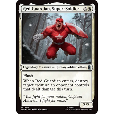 MSH 34 超级战士红色守卫Red Guardian,Super-Soldier万智牌 闪 U