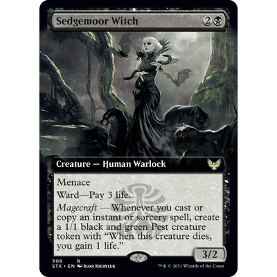 STX 306 蓑草原巫师 Sedgemoor Witch 万智牌 闪 R 扩画