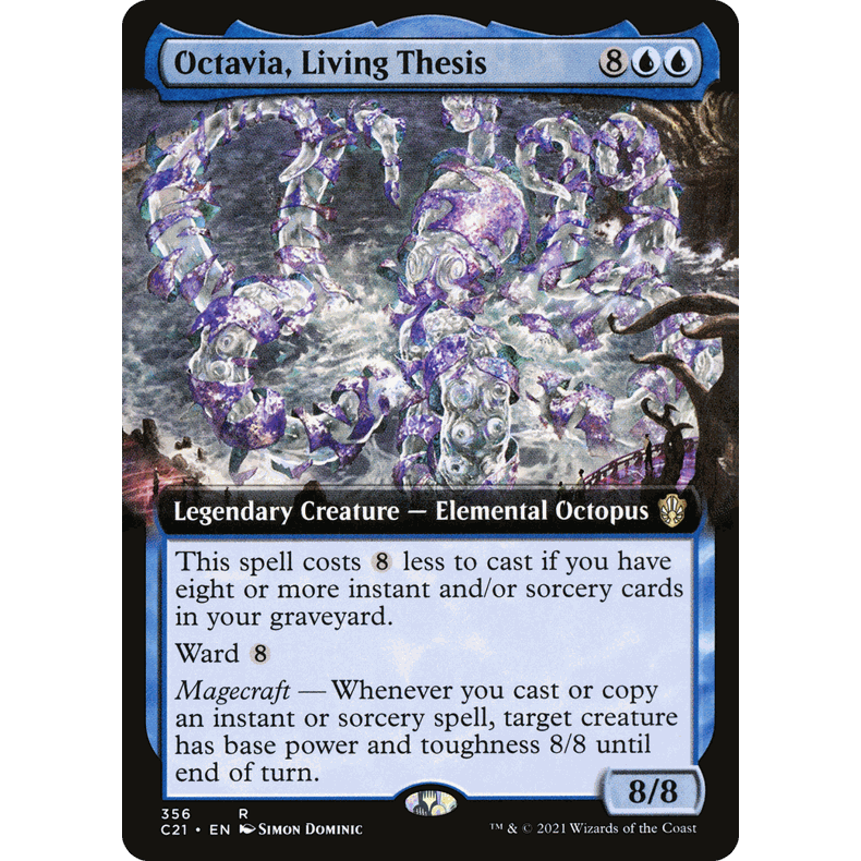 C21 356 活体论文八爪薇 Octavia, Living Thes 万智牌 闪 R 扩画